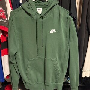 Nike Green Pullover Hoodie with White Swoosh